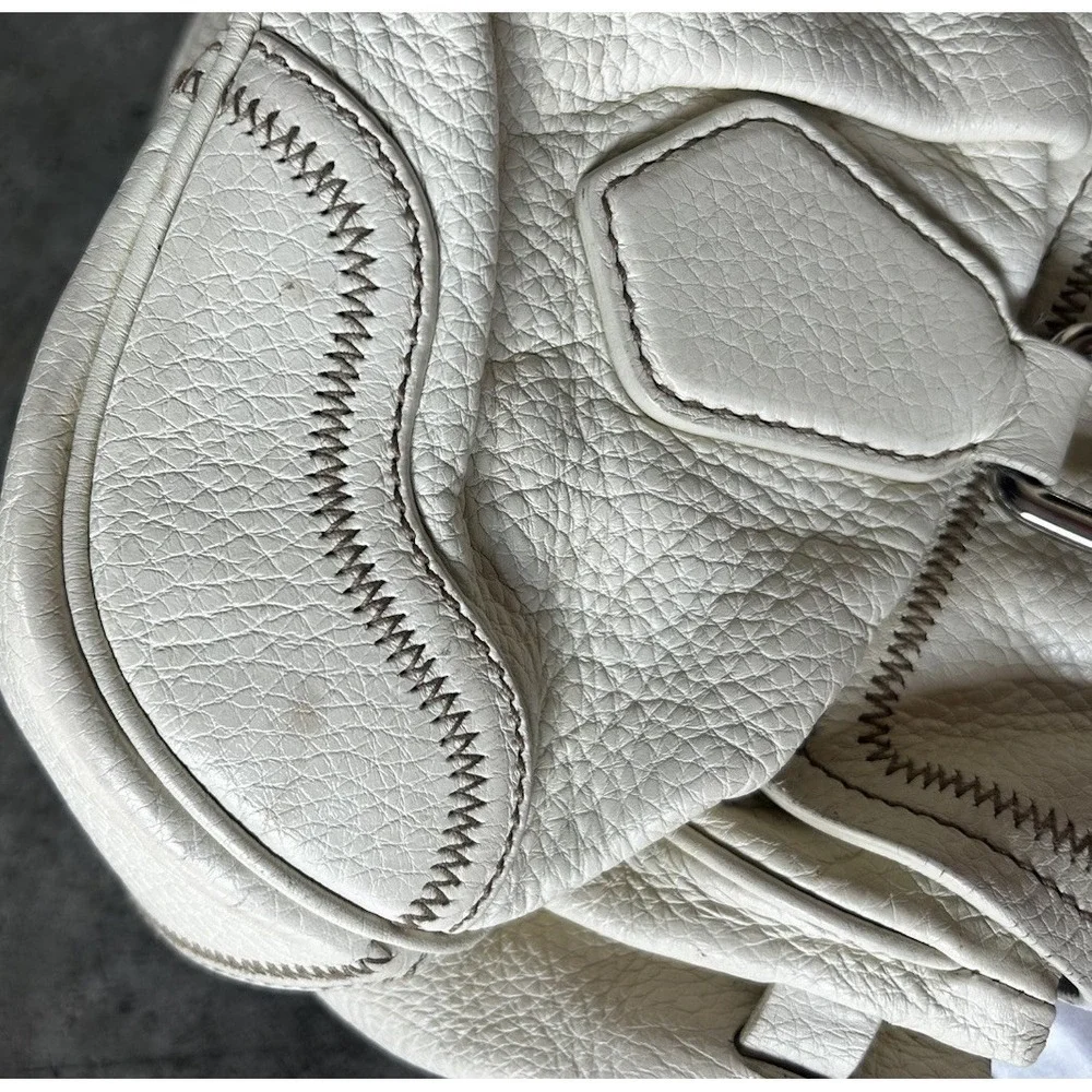 Prada  Leather Vitello Daino Push Lock Shoulder Bag Authentic - Picture 15 of 16